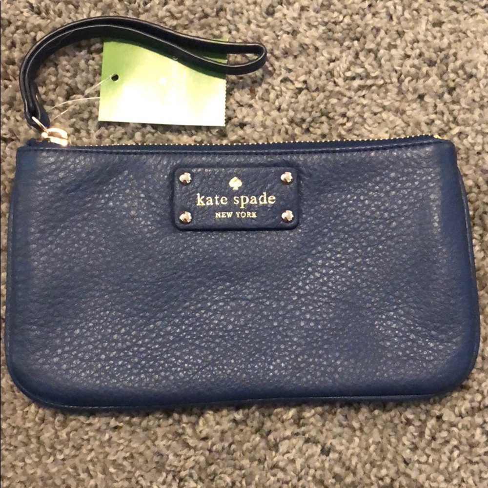 Kate spade blue wristlet